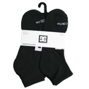Wholesale - 5pk DC MENS HALF CUSHION LOGO QRT SOCKS SIZE 10-13, UPC: 193159232382